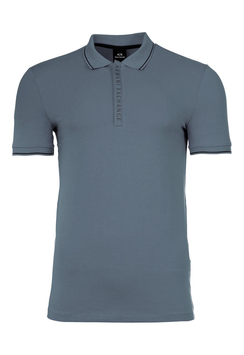 Tricou polo slim fit din amestec de bumbac