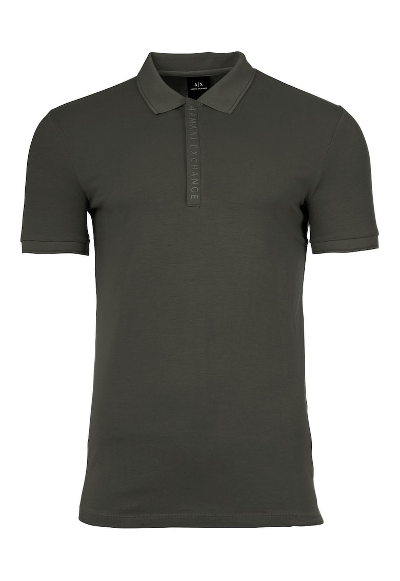 Tricou polo slim fit din amestec de bumbac