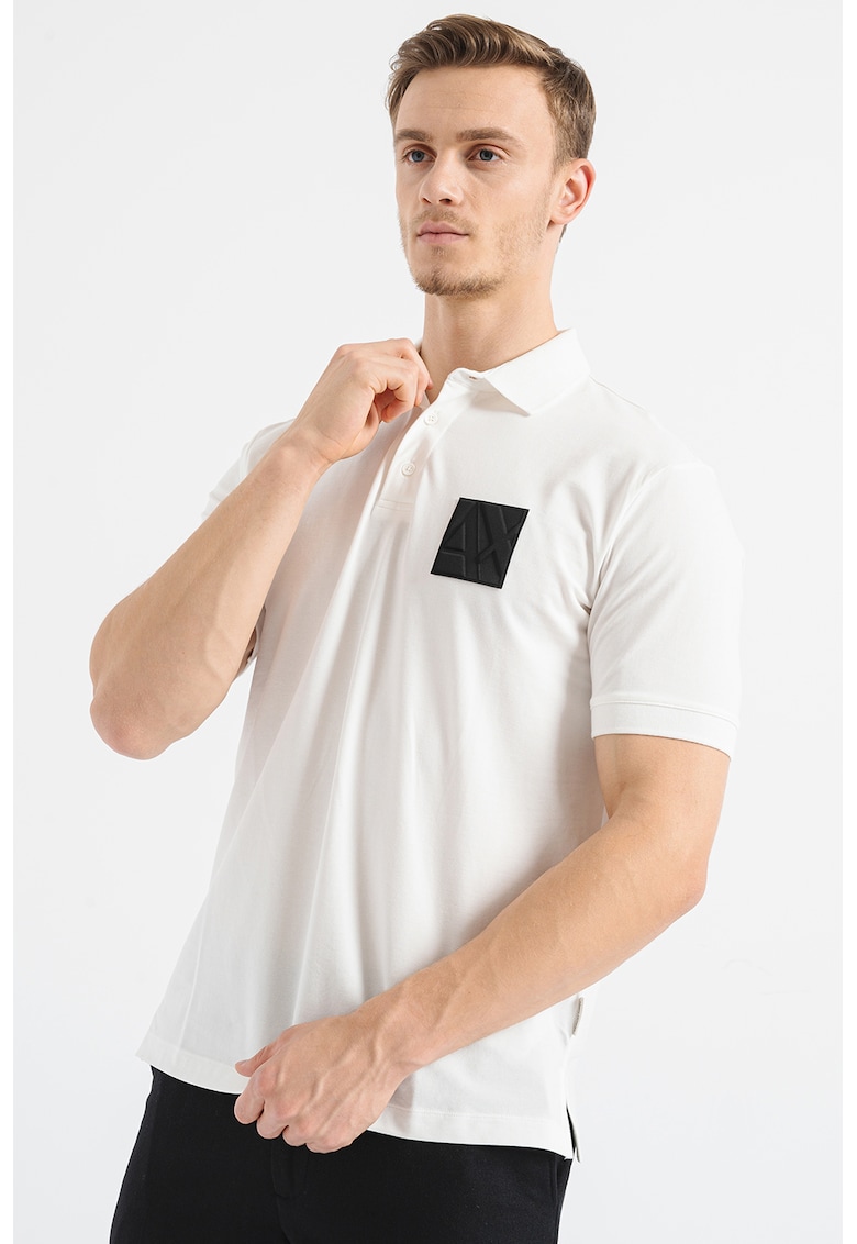 Tricou polo de bumbac cu logo