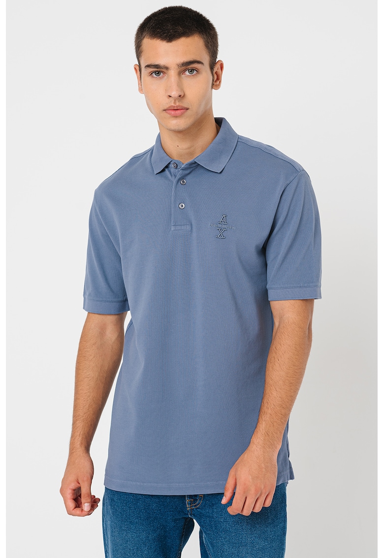 Tricou polo cu logo brodat