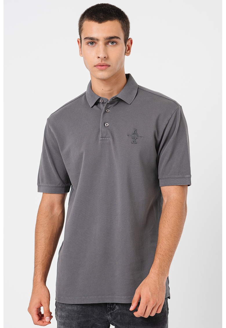 Tricou polo cu logo brodat