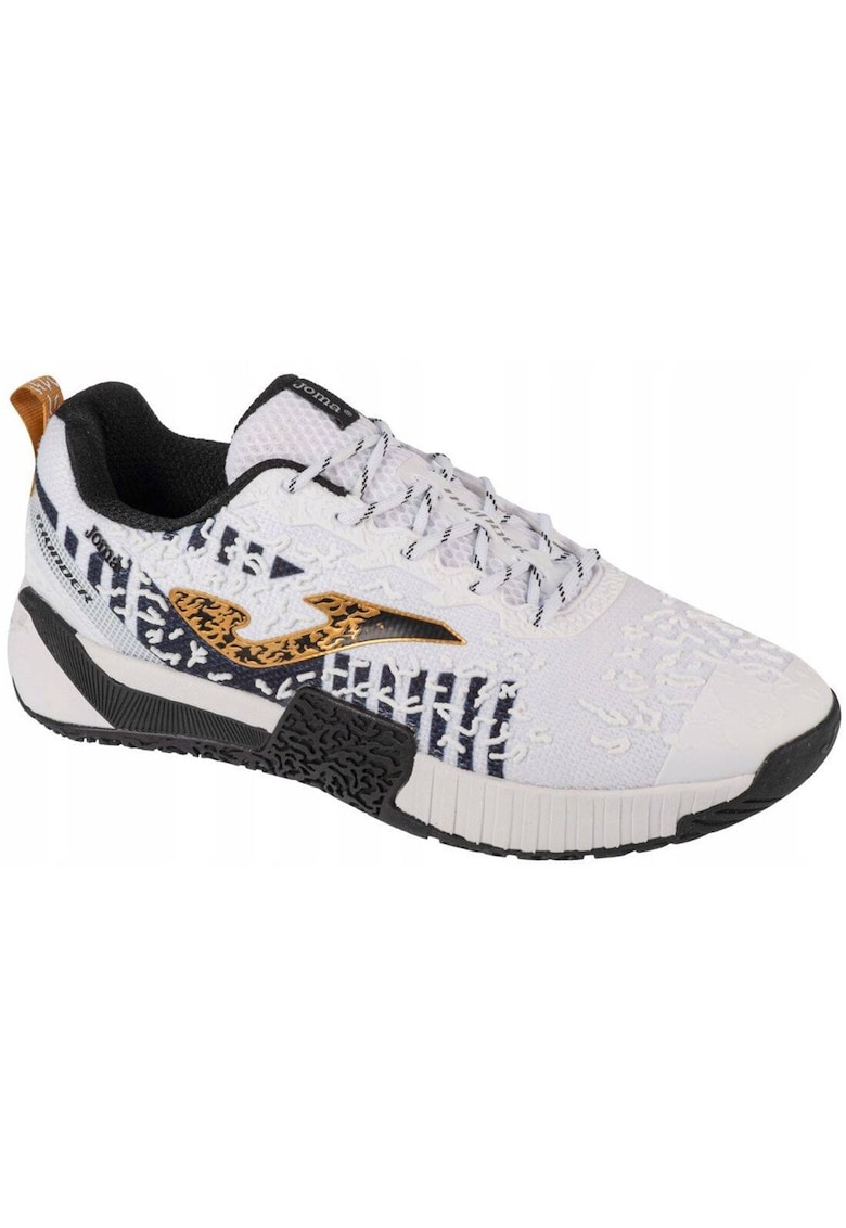 Pantofi sport barbati Thunder 2402 - respirabili - flexibili - alb - Negru