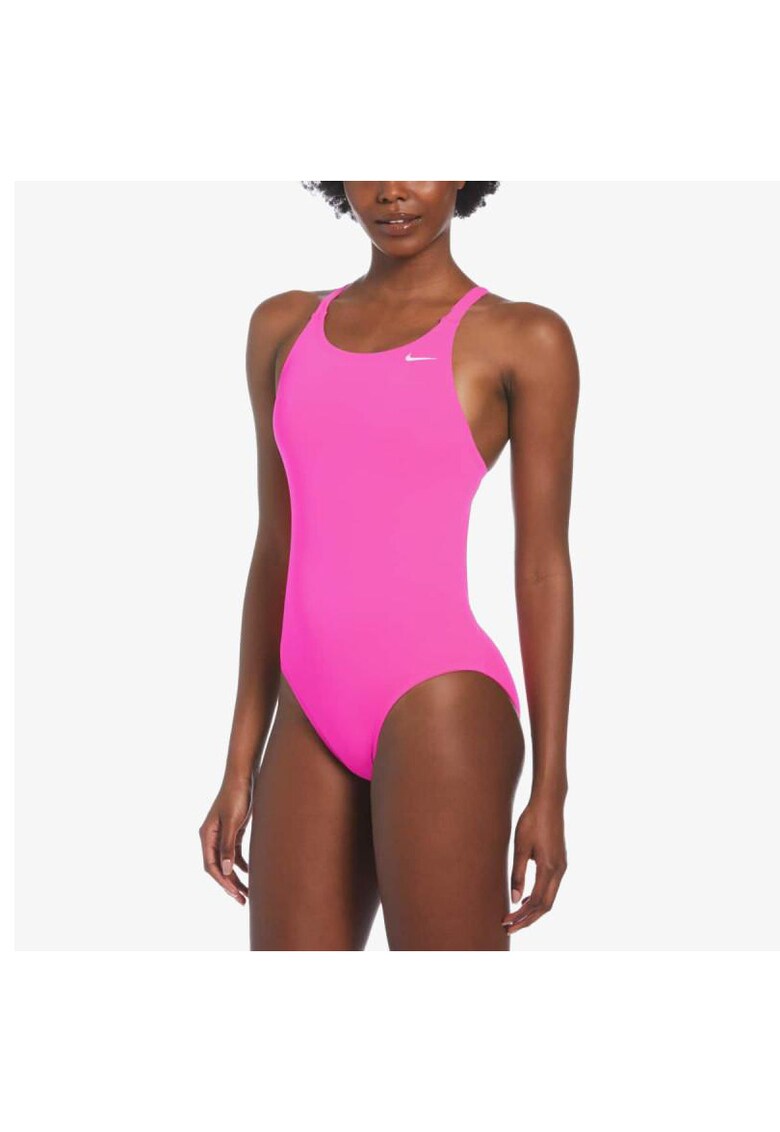 Costum inot piscina femei Solid Fastback One Piece - Roz