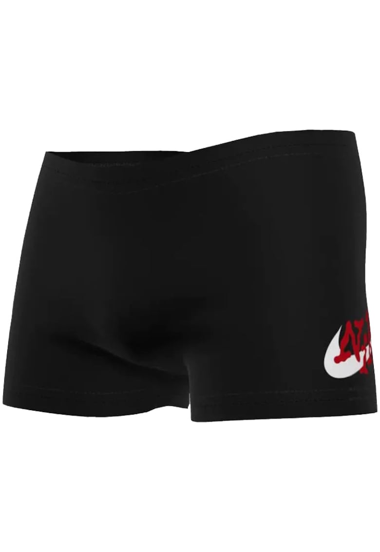 Sort inot piscina barbati Scribble Square Leg - Rosu/Negru