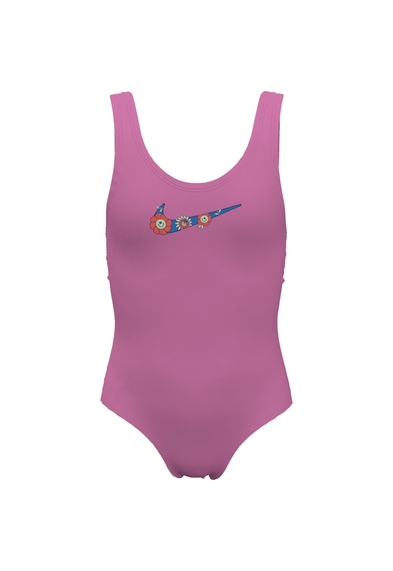 Costum inot copii Multi Logo U-Back - Roz