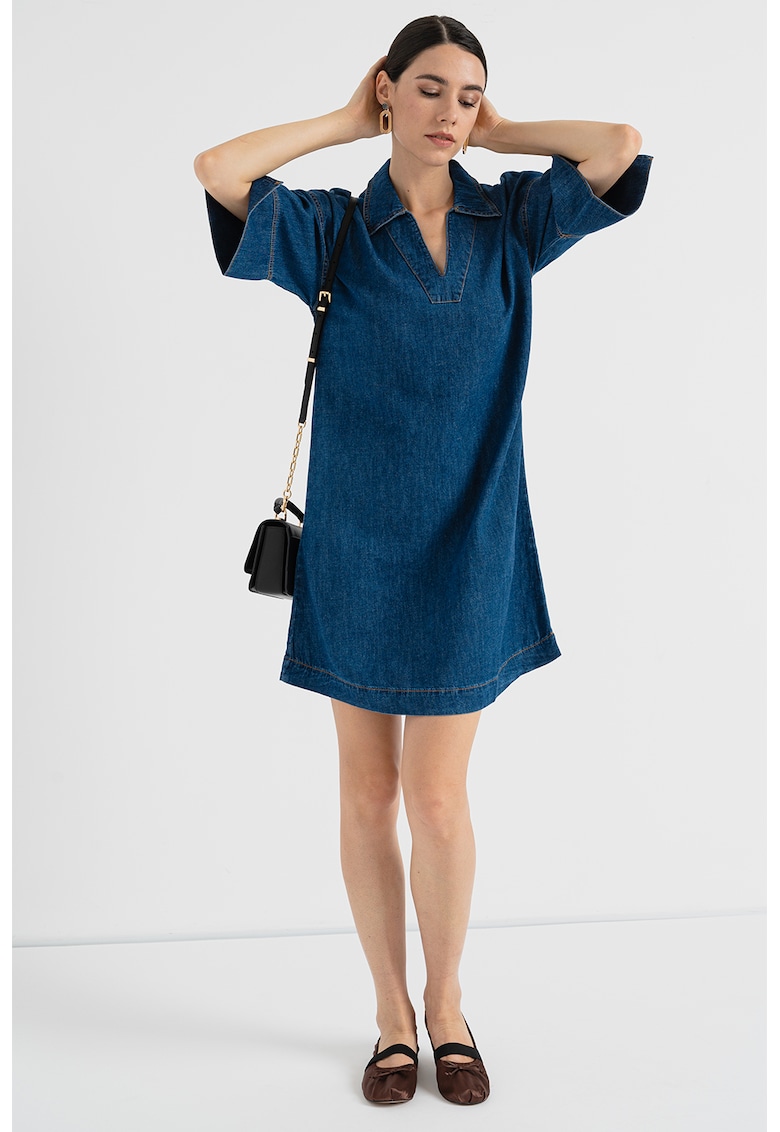 Rochie mini dreapta de denim