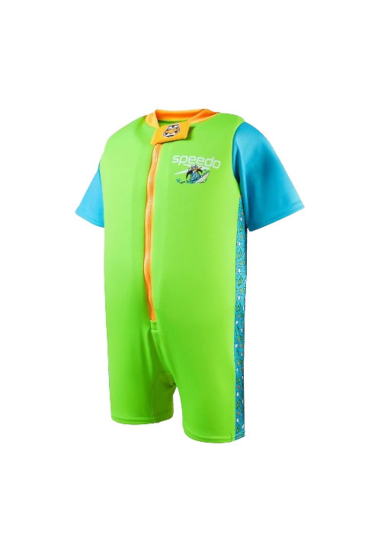 Costum inot flotant copii - Verde/Albastru