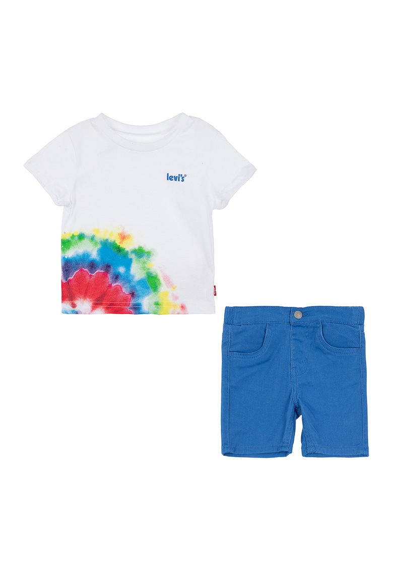 Set de tricou tie-dye si pantaloni scurti