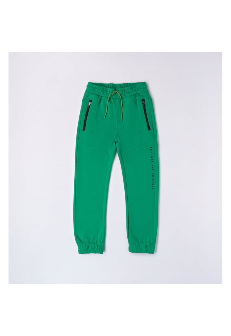 Pantaloni sport cu siret pentru baieti - 4.7735 - Verde