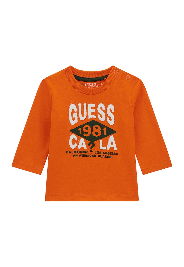 GUESS - Bluza de bumbac cu logo