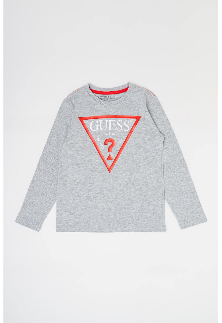 Guess - Bluza din bumbac organic cu imprimeu logo