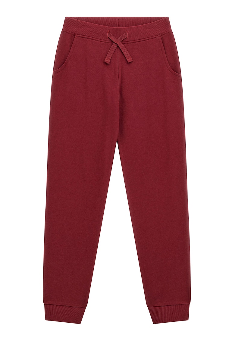 GUESS - Pantaloni de trening de bumbac talie ajustabila