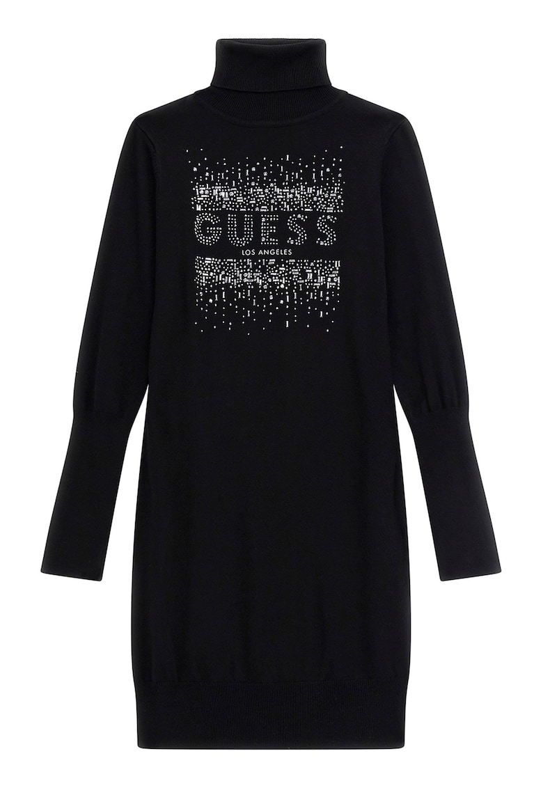 GUESS - Rochie tricotata cu guler inalt