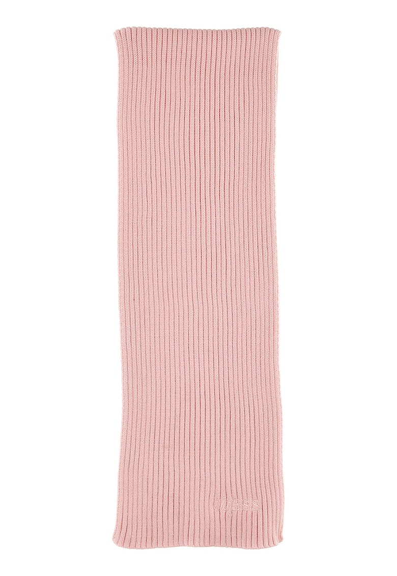 Fular striat cu logo brodat