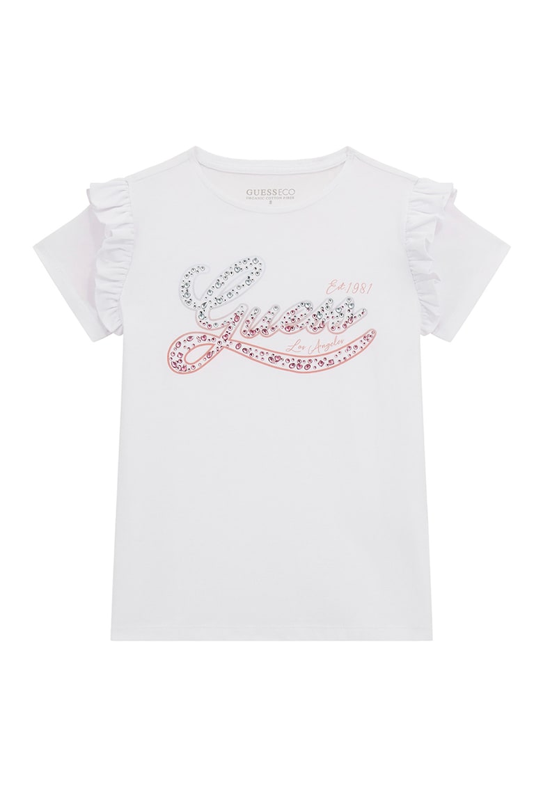 GUESS - Tricou cu strasuri