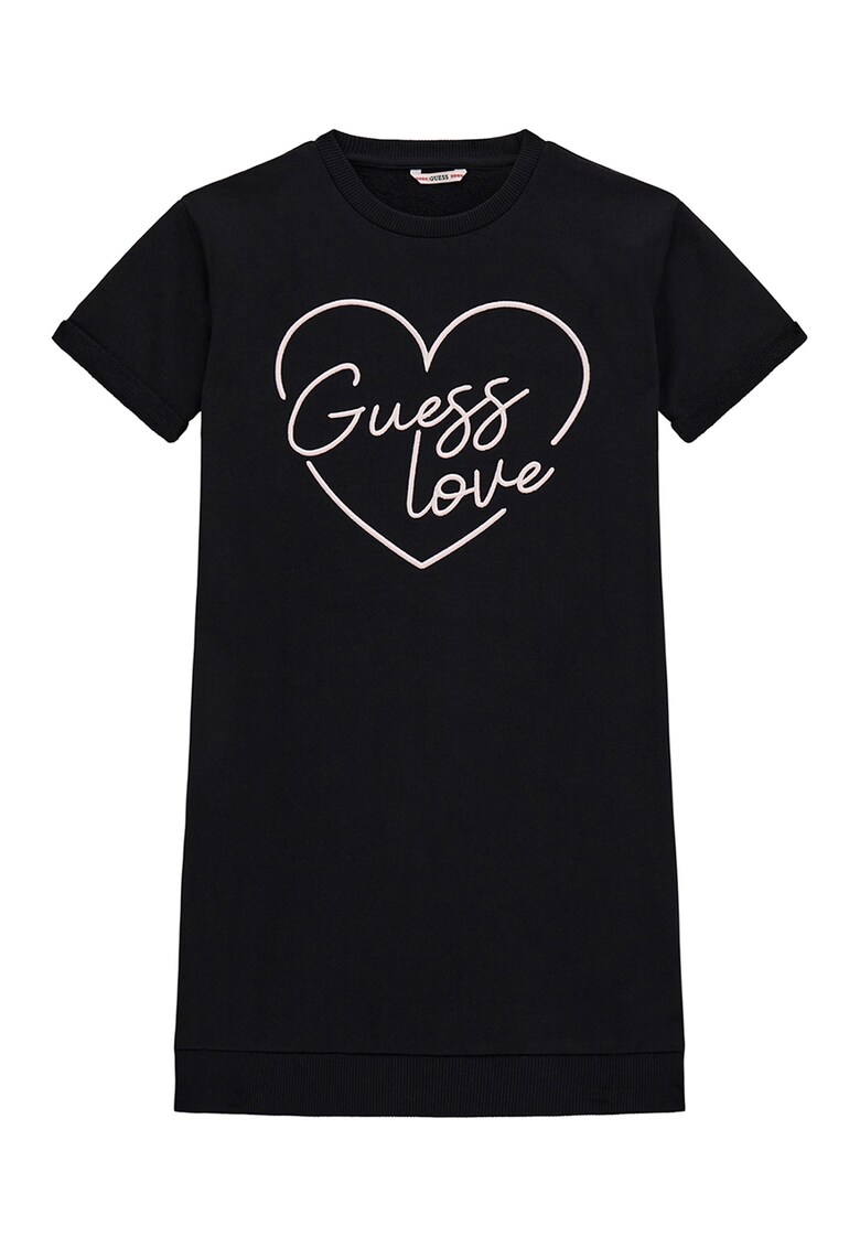 Rochie-tricou cu logo brodat