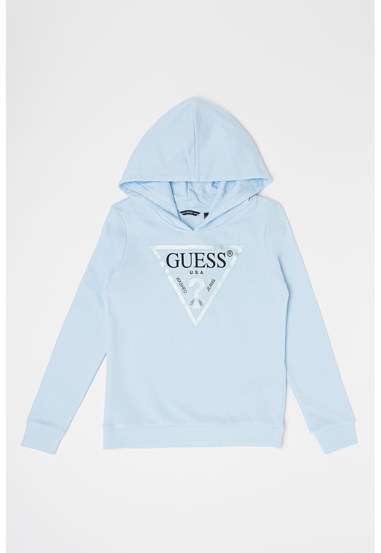 GUESS - Hanorac de bumbac cu imprimeu logo