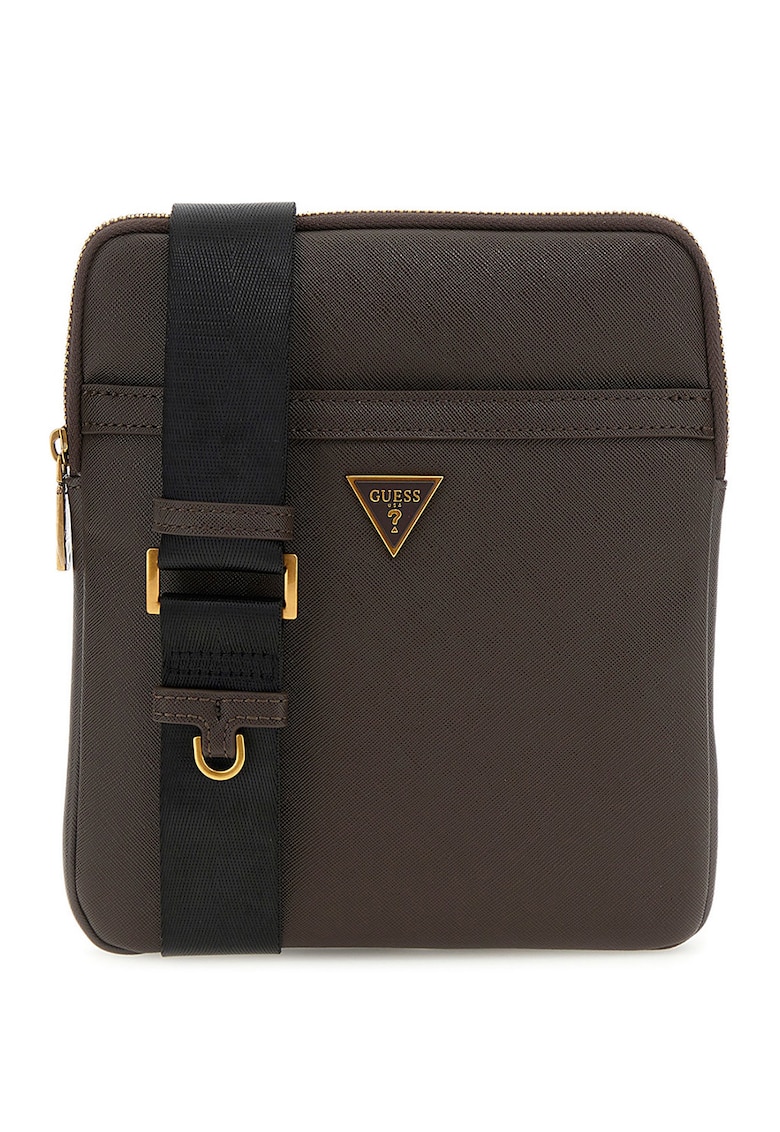 Geanta crossbody de piele ecologica cu logo Certosa