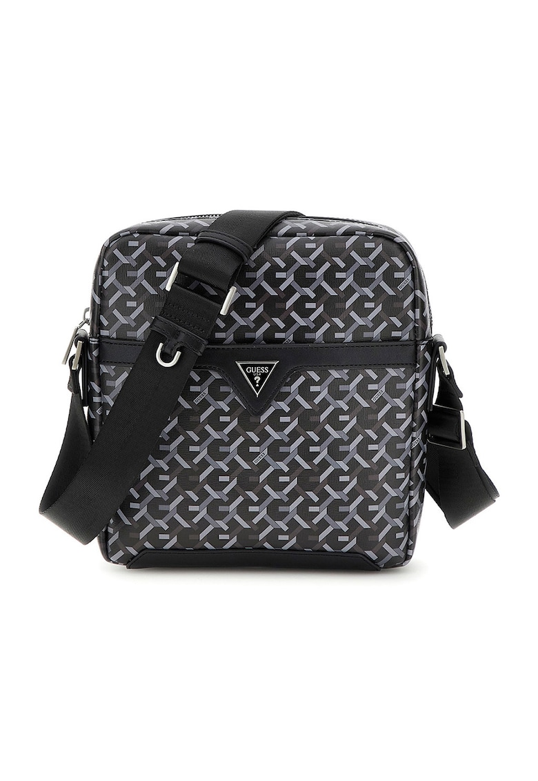 Geanta crossbody de piele ecologica cu logo