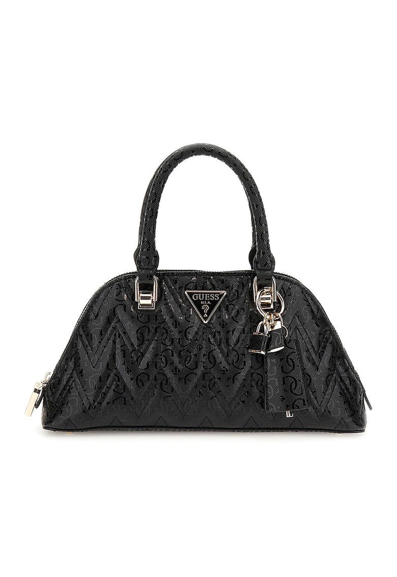 Geanta crossbody de piele ecologica cu logo Adelard