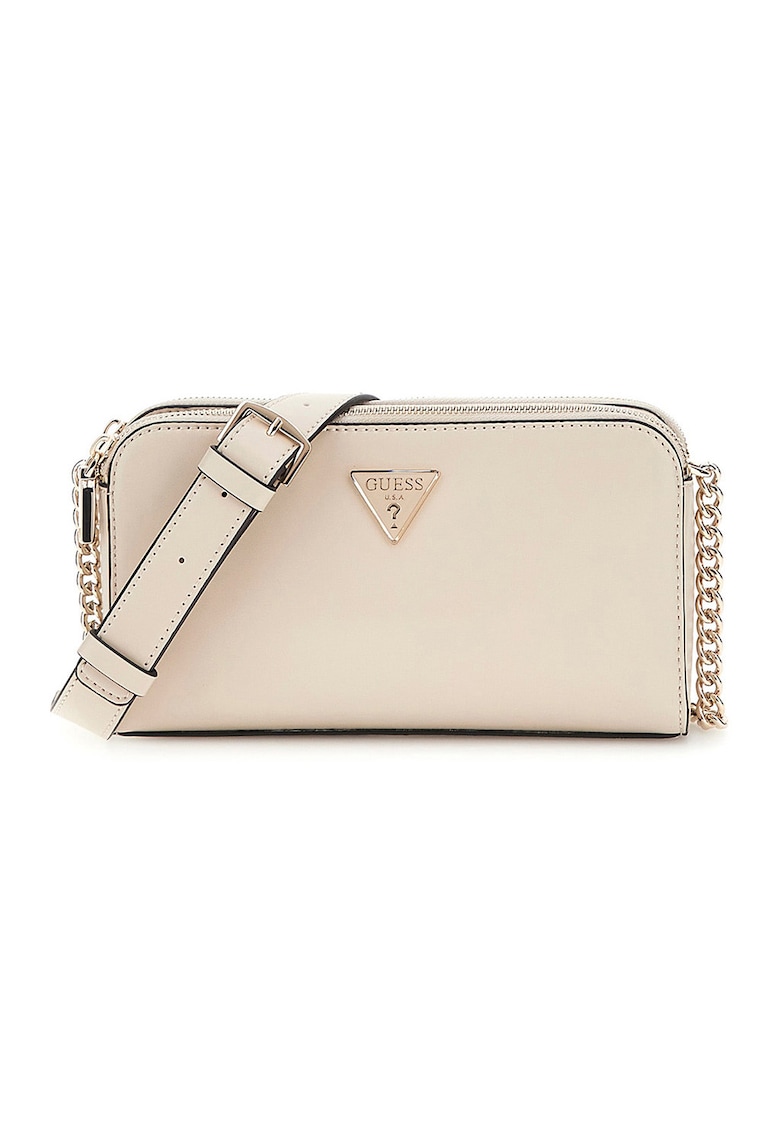 Geanta crossbody cu bareta din lant Daryna - Crem