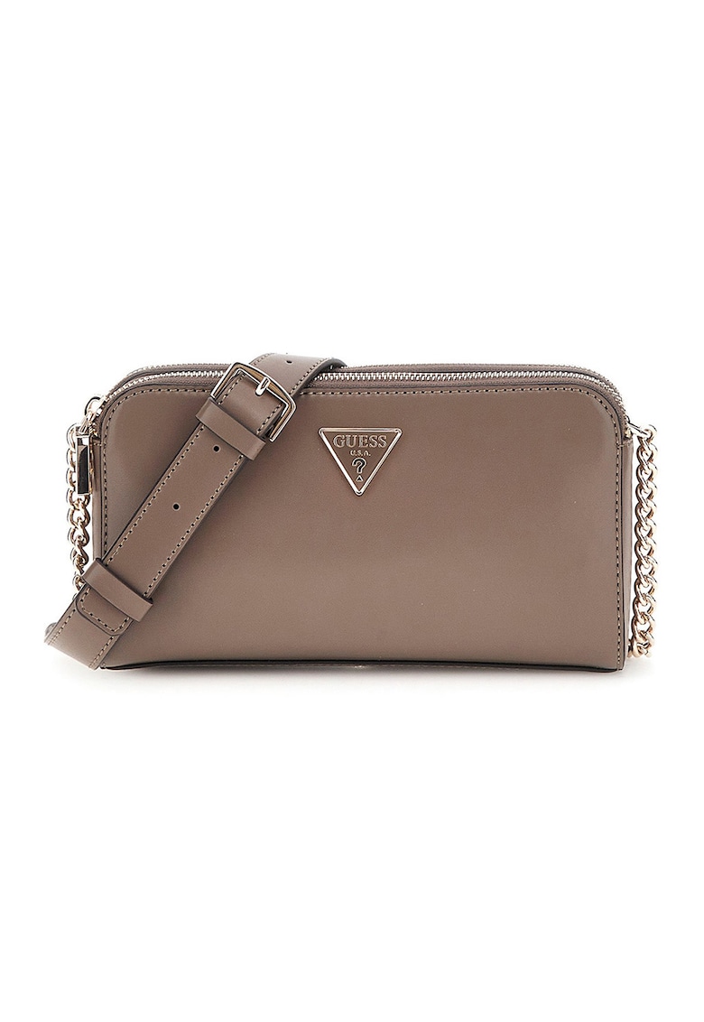 Geanta crossbody de piele ecologica cu bareta de lant