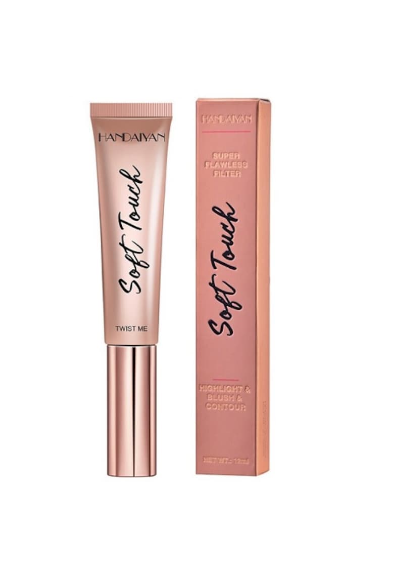 Fard de obraz iluminator -  Soft Touch - Highlight & Blush - 12 ml