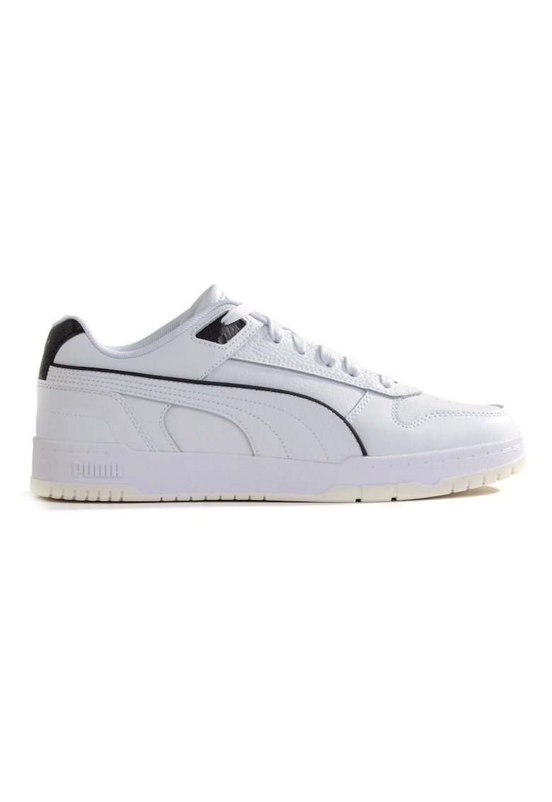 Pantofi sport de piele ecologica si piele RBD Game - Alb