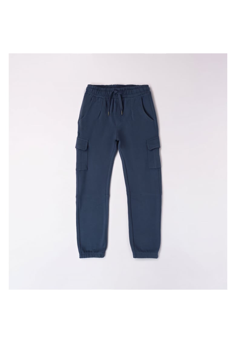 Pantaloni cu buzunare laterale pentru baiat - 4.7744 - Albastru
