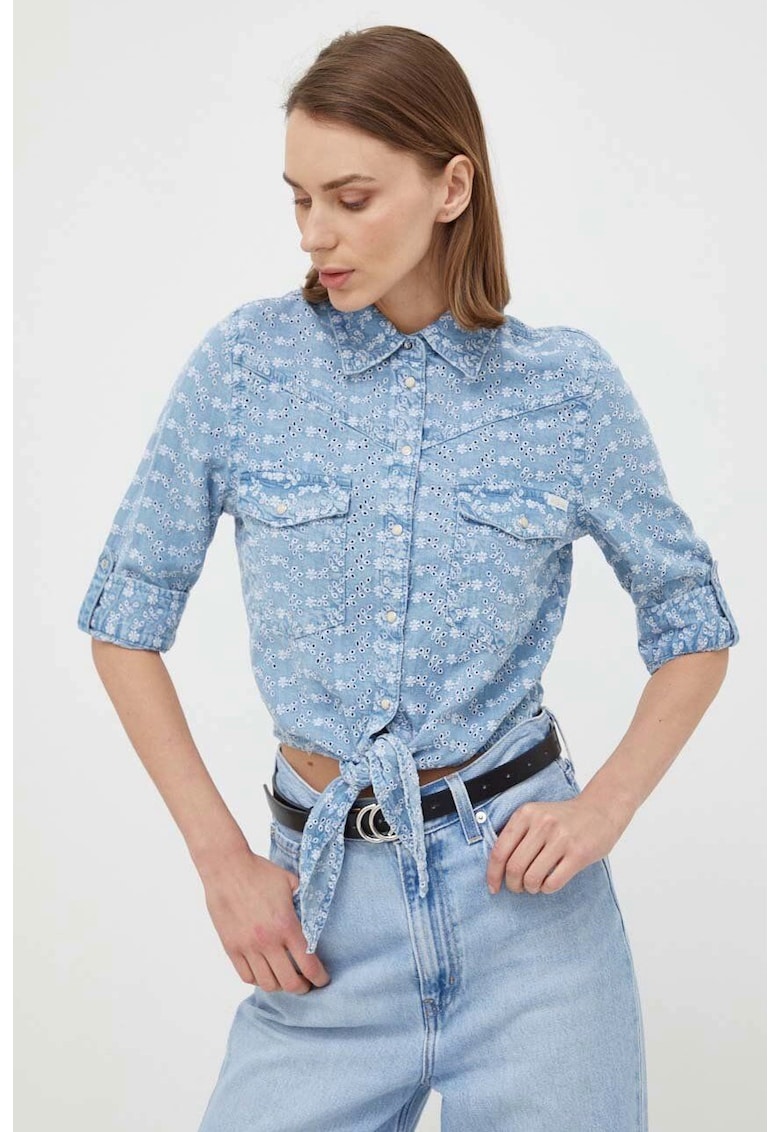 Camasa -  cu prindre frontala si lacetela Sangallo