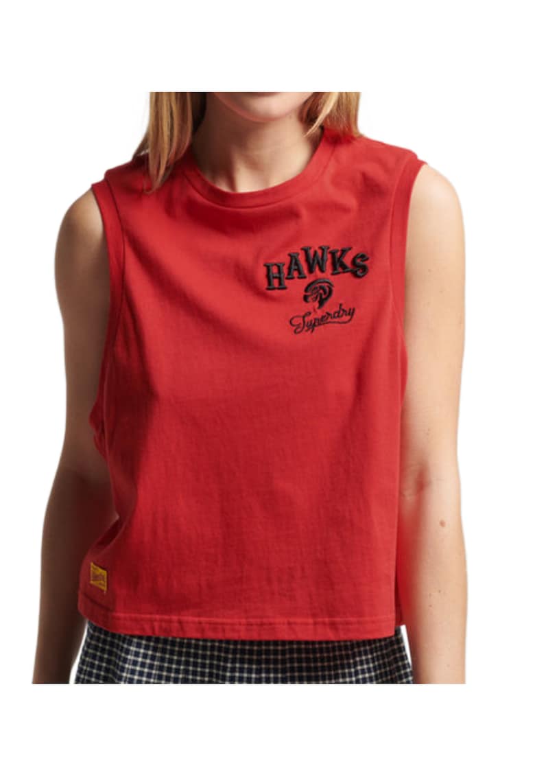 Maiou cu croiala lejera si imprimeu