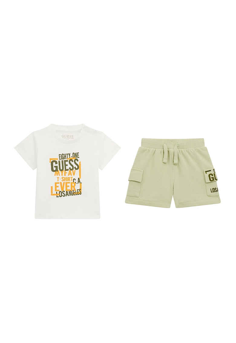 GUESS - Set de tricou si pantaloni scurti cargo