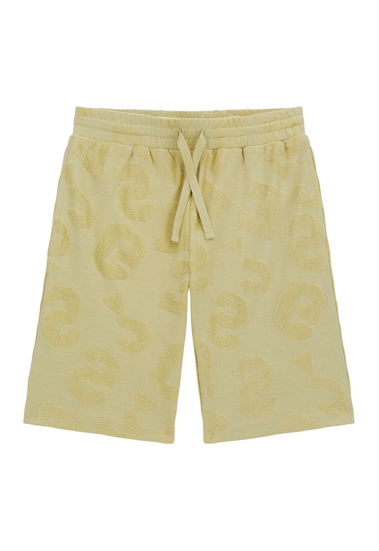 Pantaloni scurti cu monograma - Verde masliniu