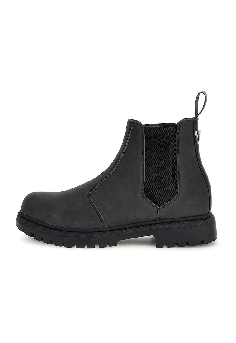 Ghete Chelsea din piele - Negru stins
