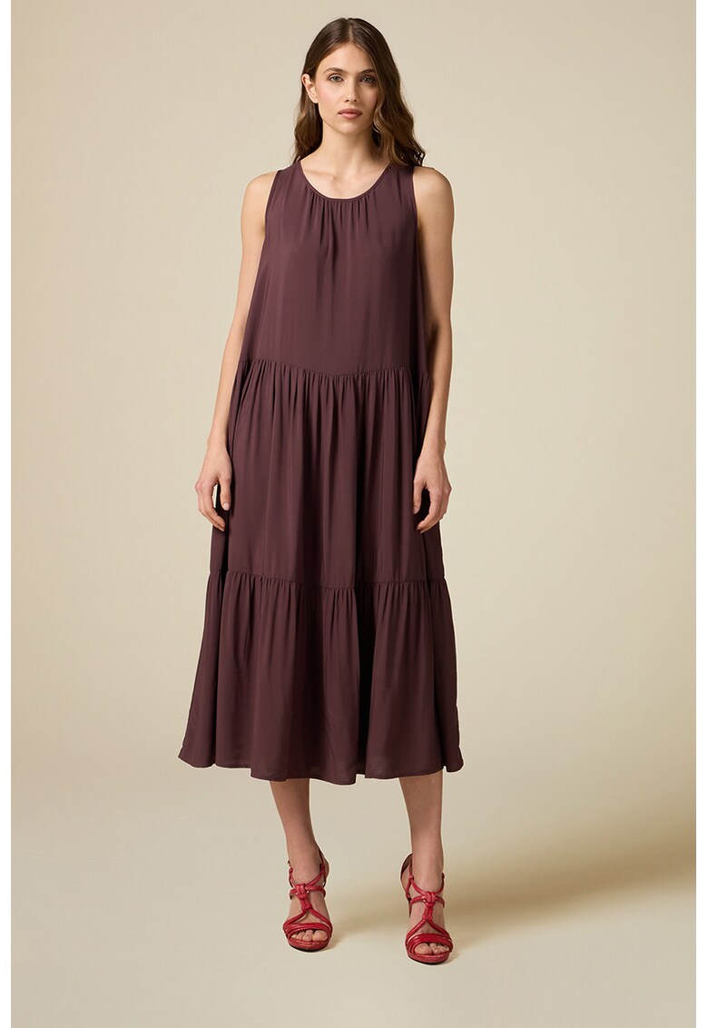 Rochie midi cu croiala in A