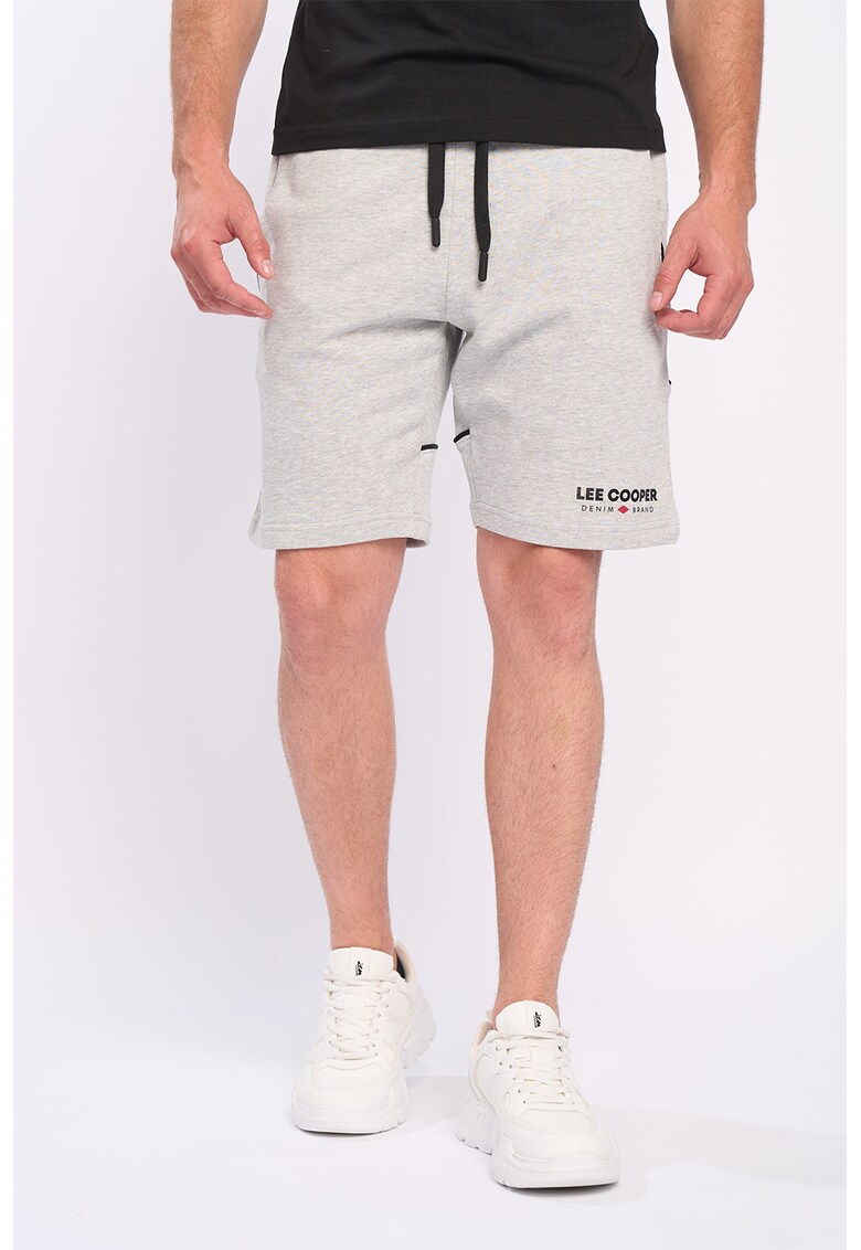 Pantaloni scurti din amestec de bumbac cu snur