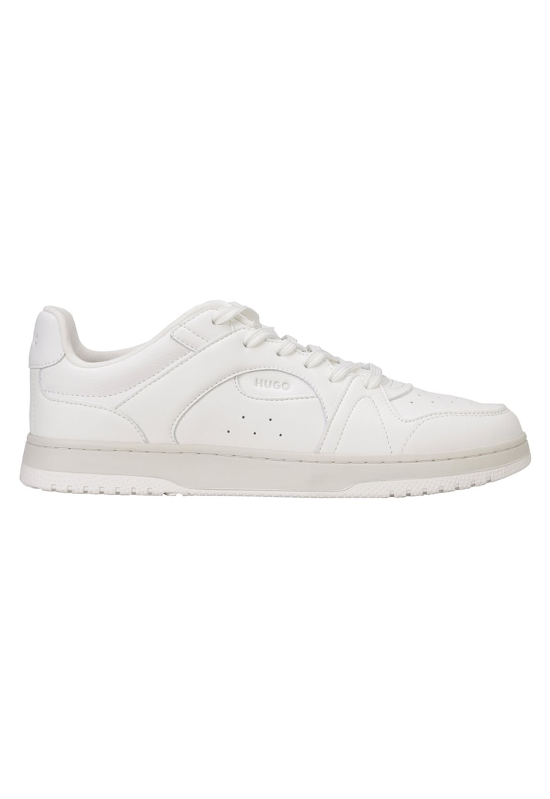 Pantofi sport low-cut de piele ecologica - Alb