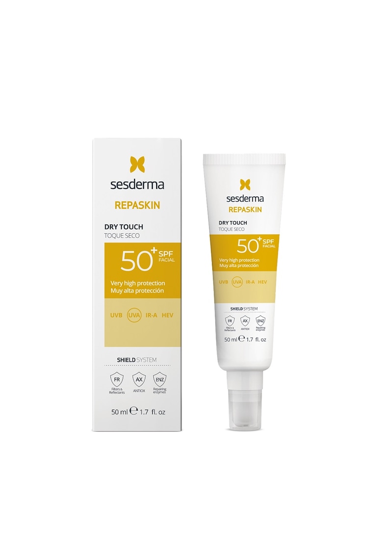 Crema pentru fata cu protectie solara SPF 50 Dry Touch Repaskin 50 ml