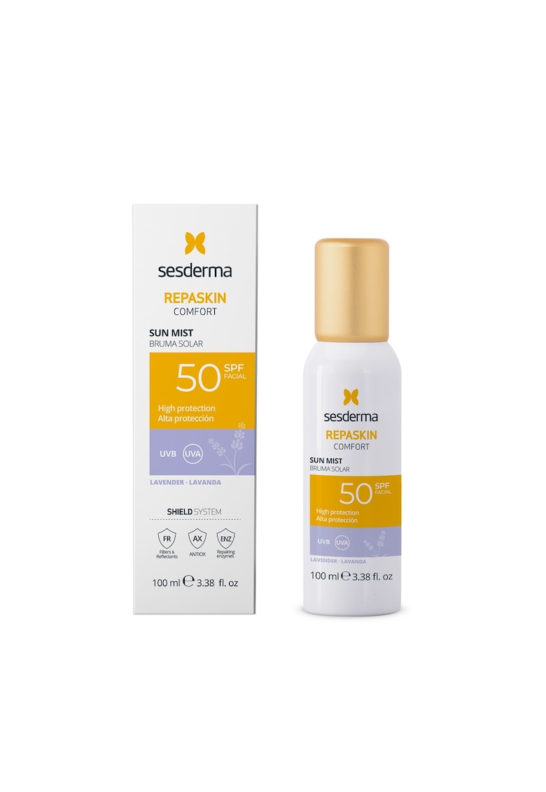 Mist cu protectie solara SPF 50 Repaskin Comfort Sun Mist Lavanda 100 ml