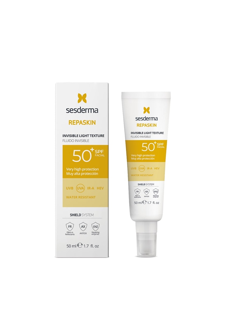 Fluid invizibil pentru fata cu protectie solara SPF 50 Repaskin 50 ml