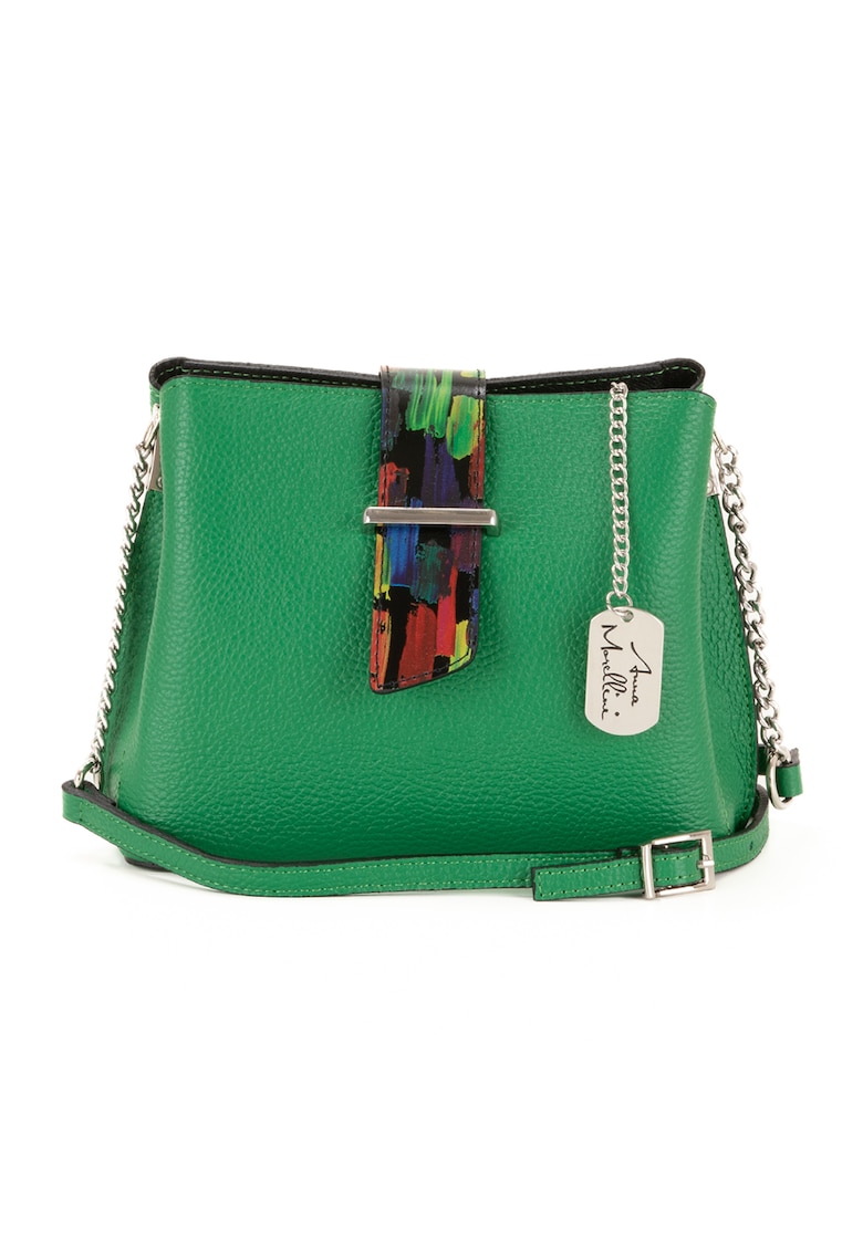 Geanta crossbody de piele cu aspect texturat Vida