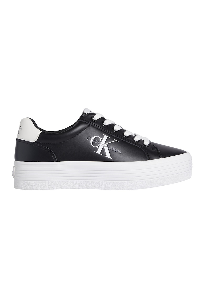 Pantofi sport flatform de piele