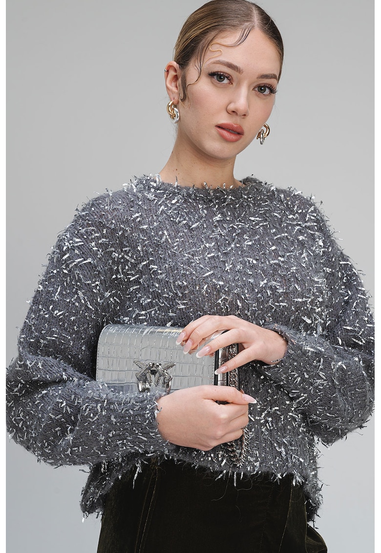 Pulover din amestec de lana cu maneci cazute Zarelia