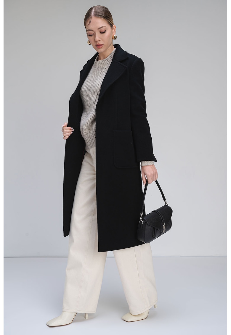 Palton din lana cu buzunare Runaway