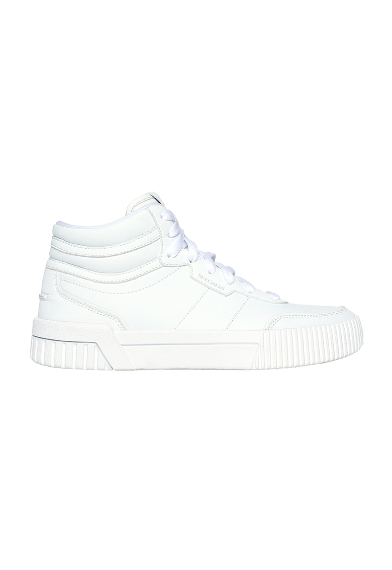 Pantofi sport high-top de piele ecologica