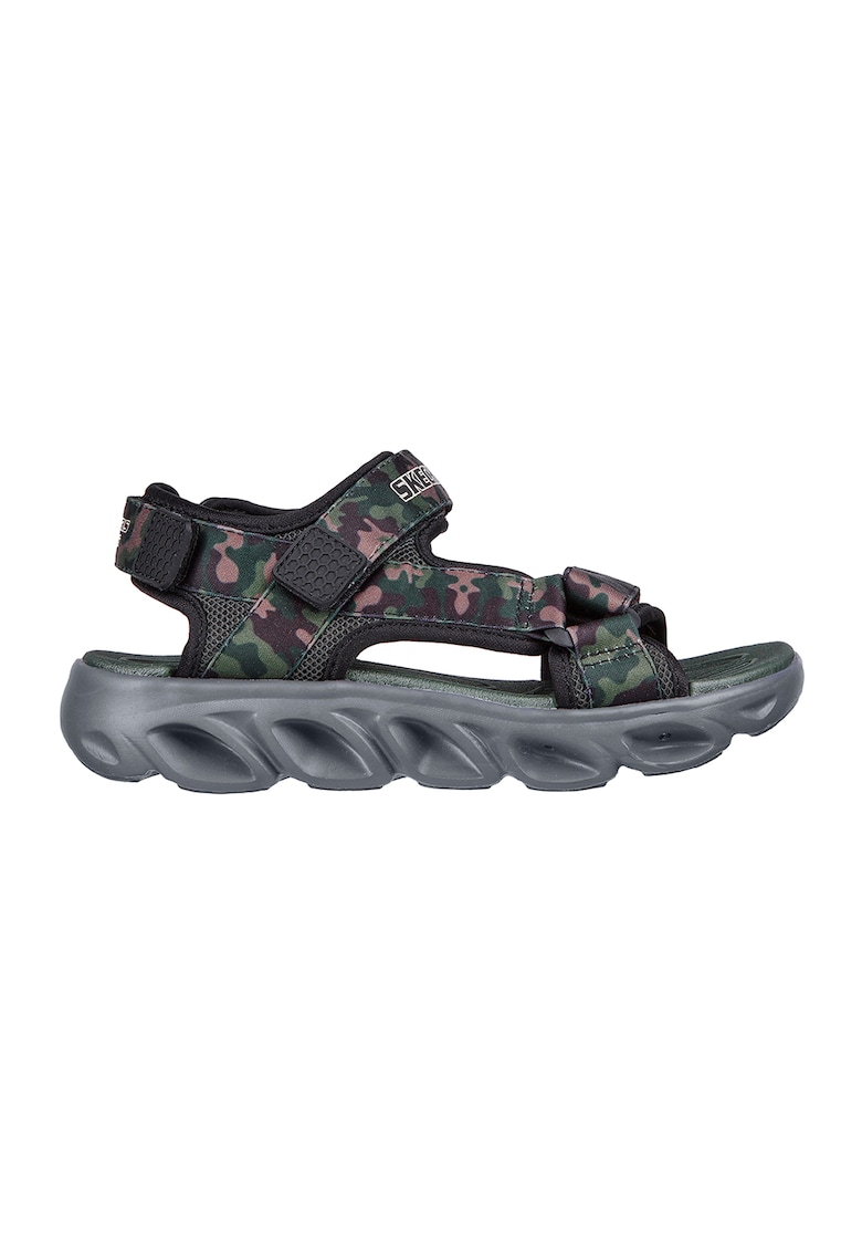 Skechers Sandale din material textil cu velcro Hypno - Verde/Negru