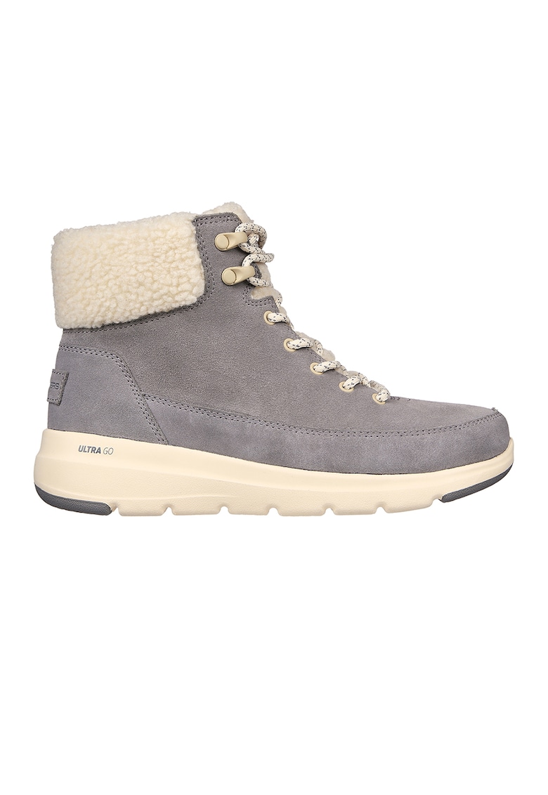 Ghete de piele intoarsa cu garnitura de blana shearling sintetica Glacial Ultra