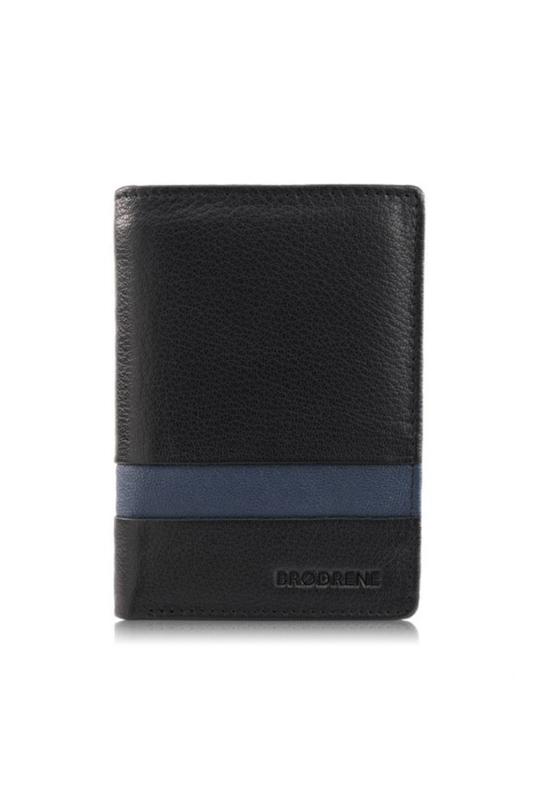 Portofel barbati piele - Brodrene - G-117 MN - rfid - pentru carduri - negru