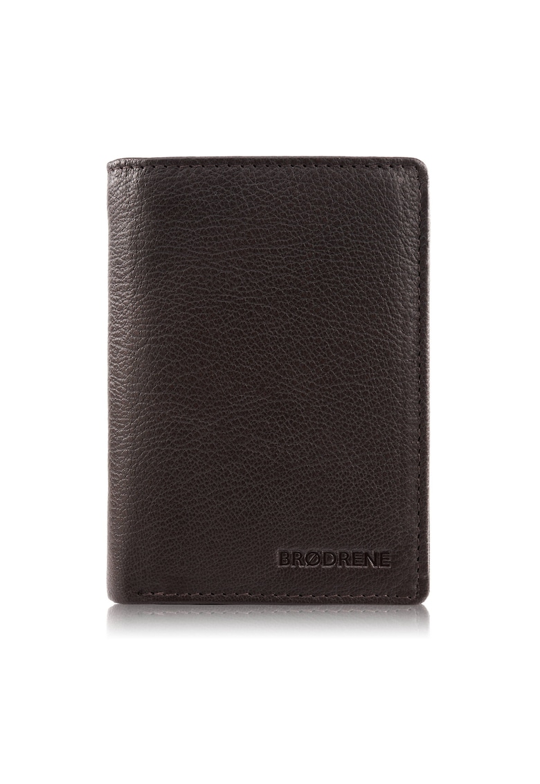 Portofel barbati piele - Brodrene - G-106 MN - rfid - pentru carduri - maro