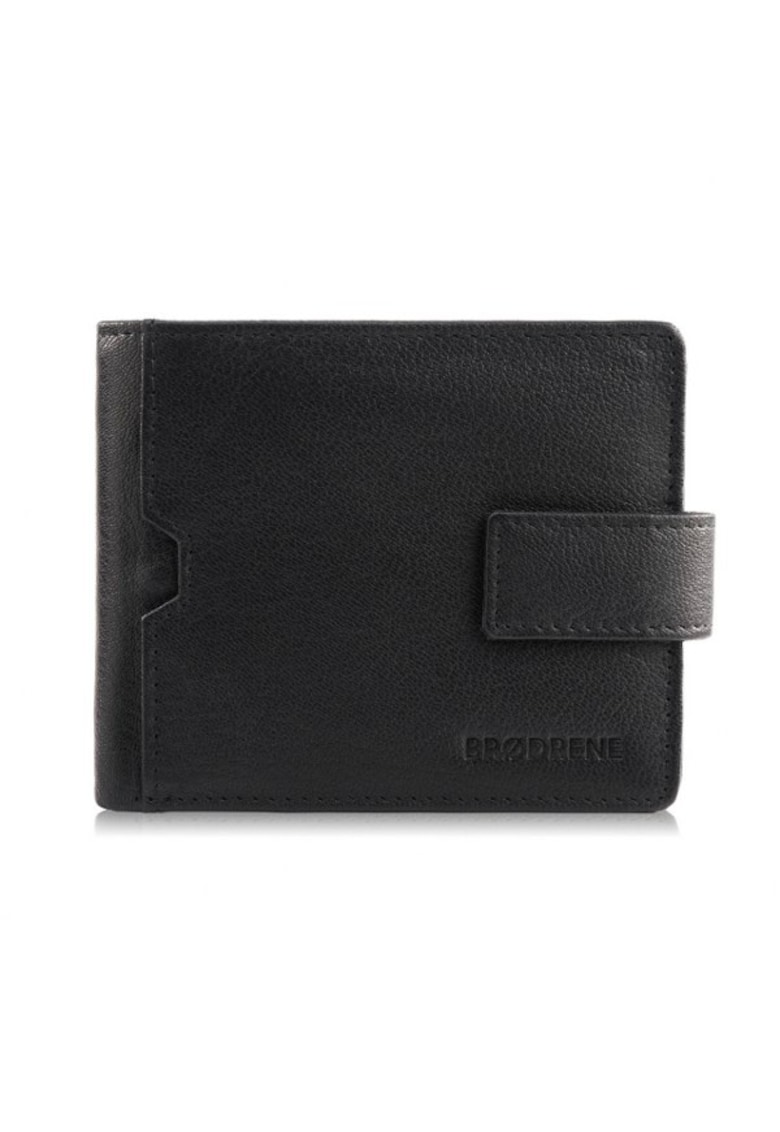 Portofel barbati piele - suport card - Brodrene - G-109 MN - 11 - 5x9 - 5x2 Rfid negru